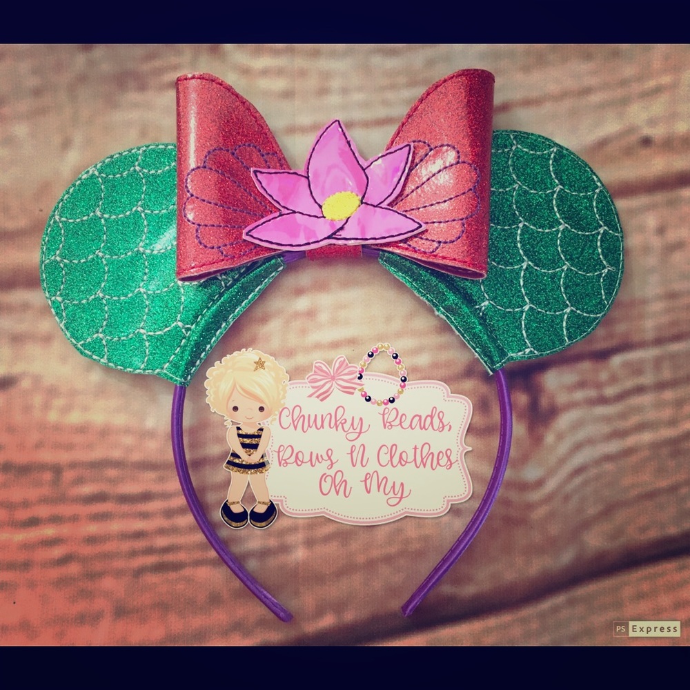 Handmade embroidered Mermaid Ears